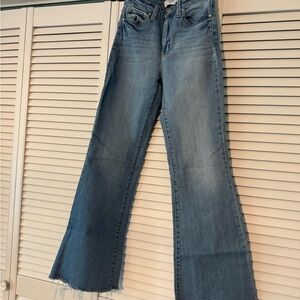 Just Black Blue Flare Wide Leg Jeans